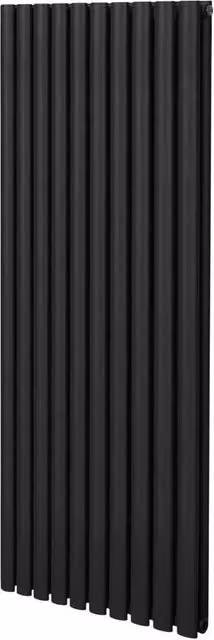Monstershop Oval Column Steel Radiator in Black, H: 160 cm, W: 60 cm – 1