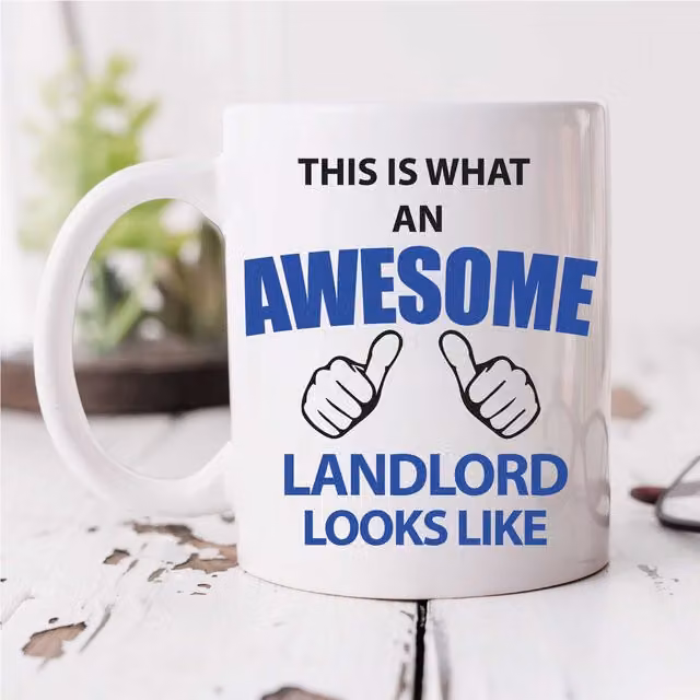 60 Second Makeover Limited This Is What An Awesome Landlord Looks Like Ceramic Mug in White