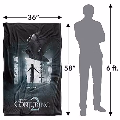 LOGOVISION The Conjuring 2 Poster Super Soft Fleece Throw Blanket, Multicolour, W/D/H: 91 x 147 cm – 4
