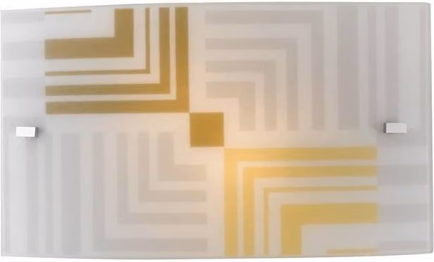 Netlighting SEVENTY Modern Rectangular Flush Wall Light in White, W: 35 cm, H: 20 cm