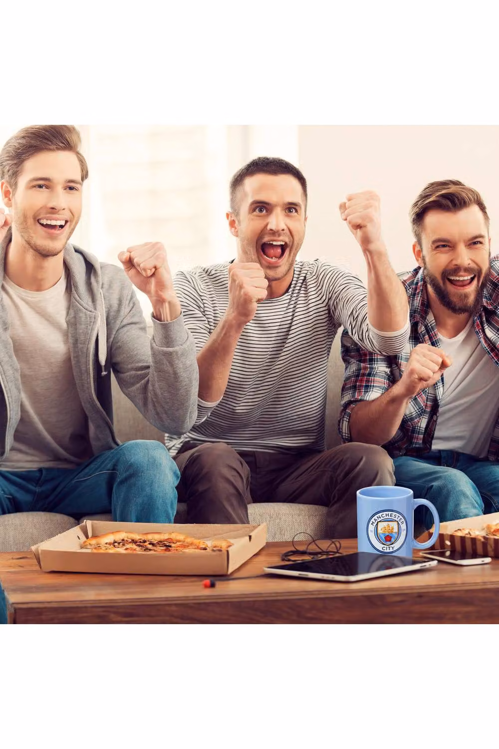 Get Trend Manchester City Mug and Socks Set in Blue, 315ml Ceramic Mug and Calf Socks – 6