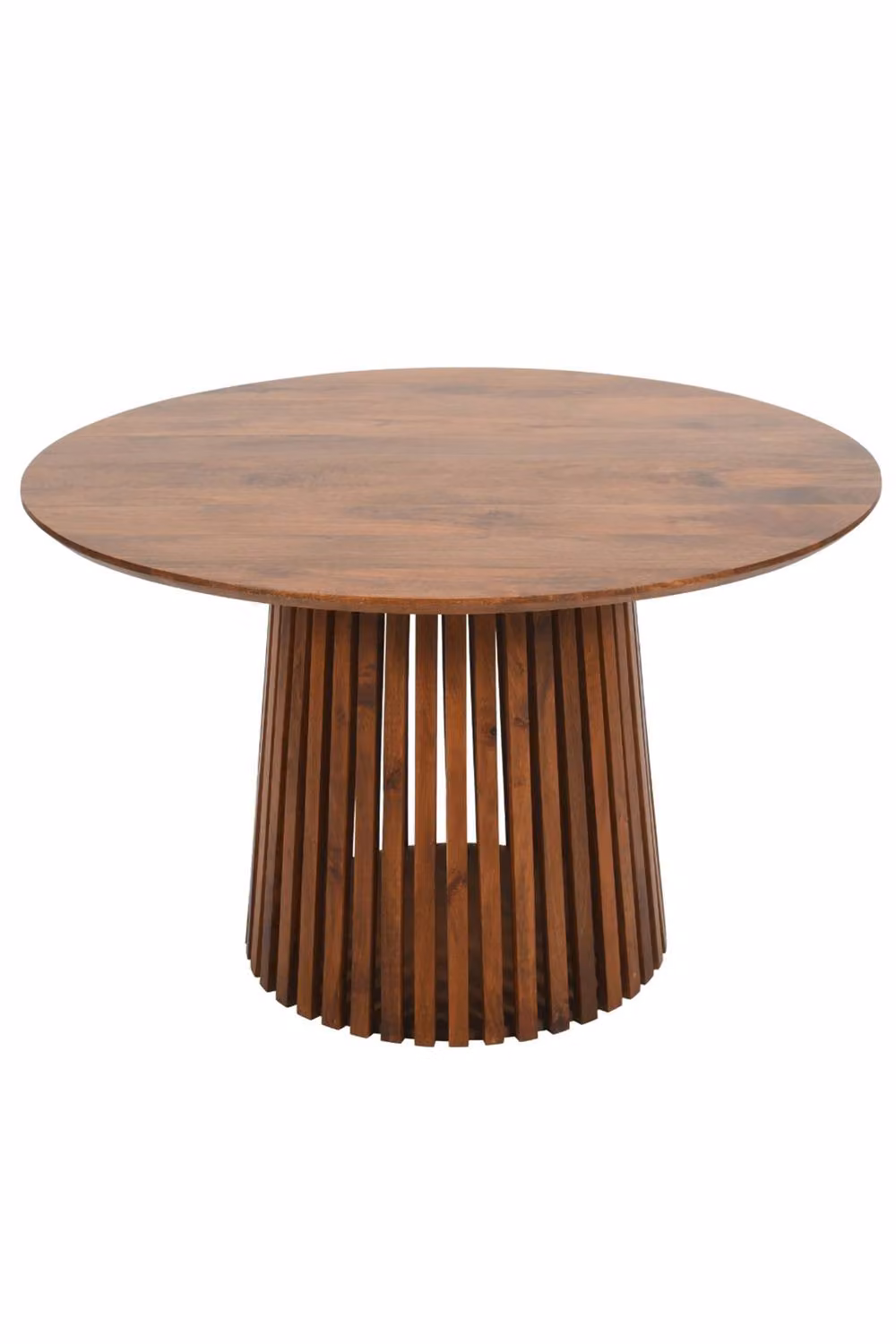 IH Design Tackley Round Mango Wood Dining Table in Brown, Diameter: 120 cm, Height: 76 cm – 2