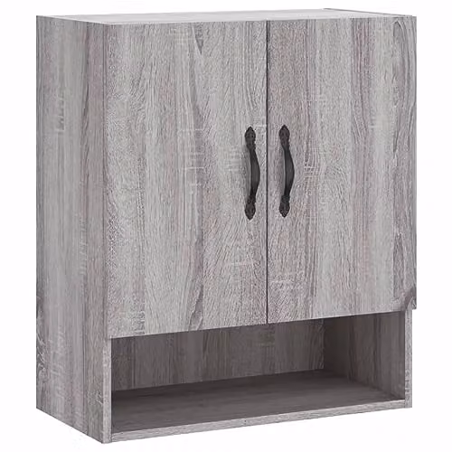 vidaXL Modern Wall Cabinet in Grey Sonoma, W/D/H: 60 x 31 x 70 cm