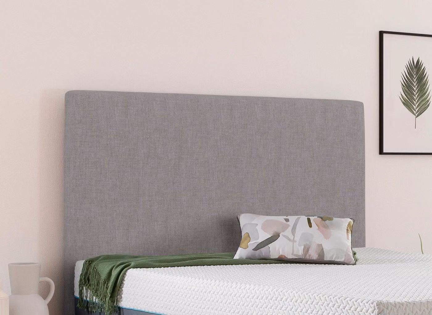 Sleepmotion 800i Modern Upholstered Headboard in Grey