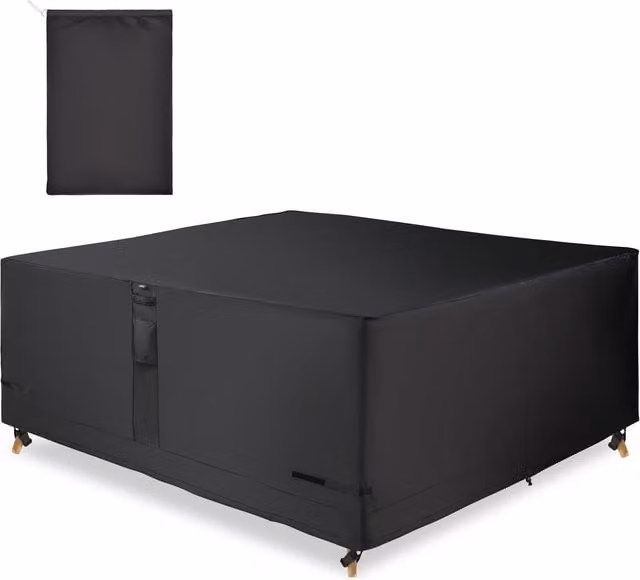 VonHaus Waterproof Garden Furniture Set Cover, Black, W: 250 cm x D: 200 cm