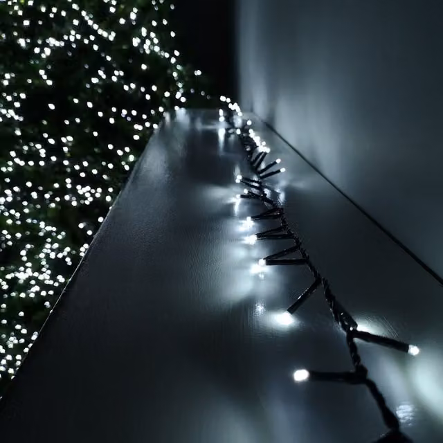 Samuel Alexander 2000 LED TreeBrights Christmas String Lights with Timer, Cool White, 50m