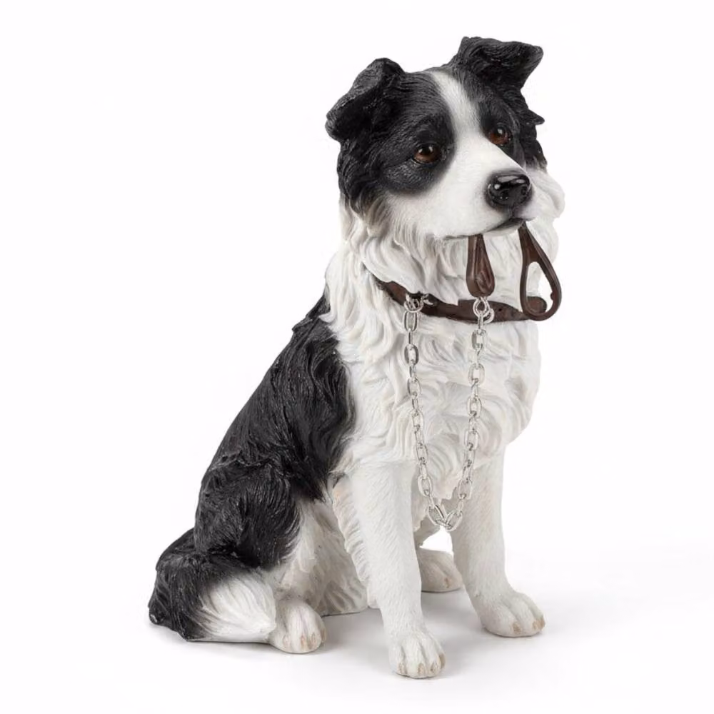 Leonardo Walkies Dog Studies Animal Crackers Border Collie Figurine in Black and Multicolour – 2