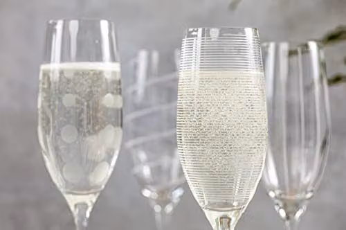 Mikasa Cheers Crystal Champagne Flute Set, 4 Piece, Transparent, 250ml per glass – 4