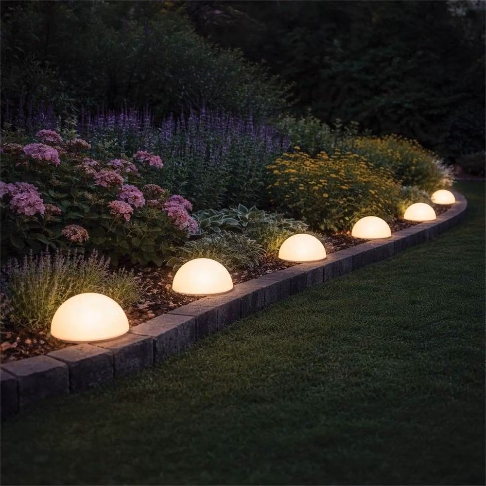 NESTLUNE Solar Ground Globe Light in White and Multicolour RGB – 2