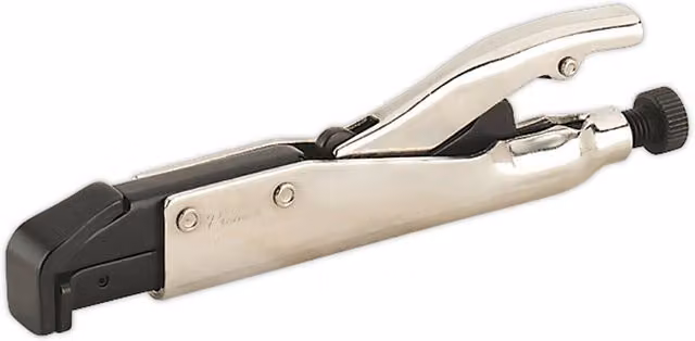 Loops L-Tip Axial Locking Grip Pliers in Silver and Multicolour, 195mm – 1