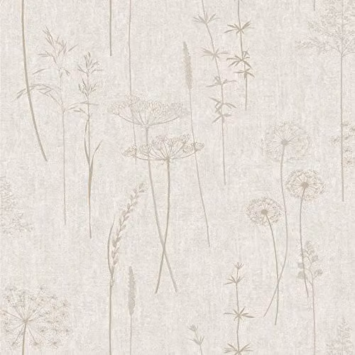 Graham & Brown Superfresco Easy Natural Meadow Trees Wallpaper in Beige