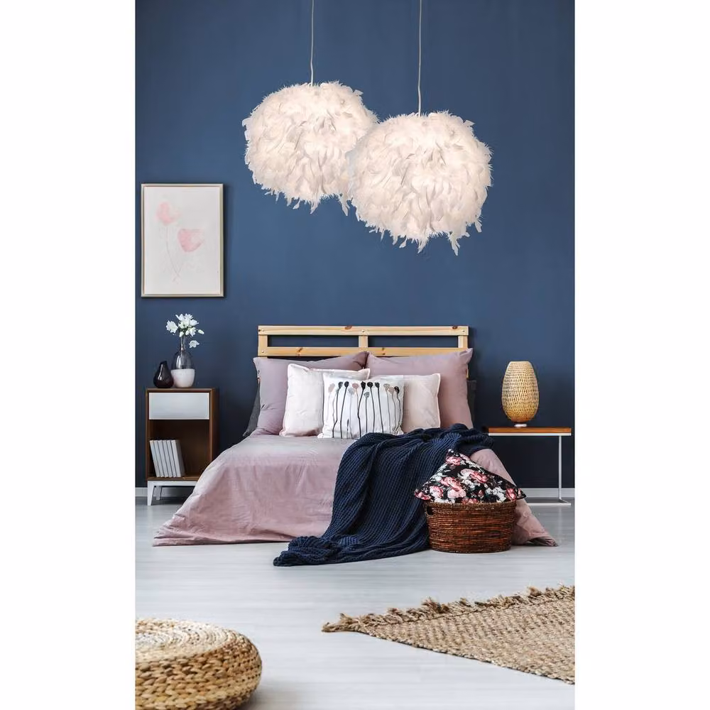 Netlighting Ducky White Metal Pendant Ceiling Light, Diameter: 30 cm, E27 – 2
