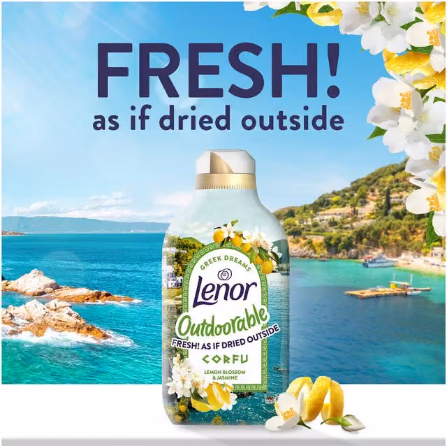 Lenor Outdoorable Scented Fabric Conditioner Corfu Multicolour
