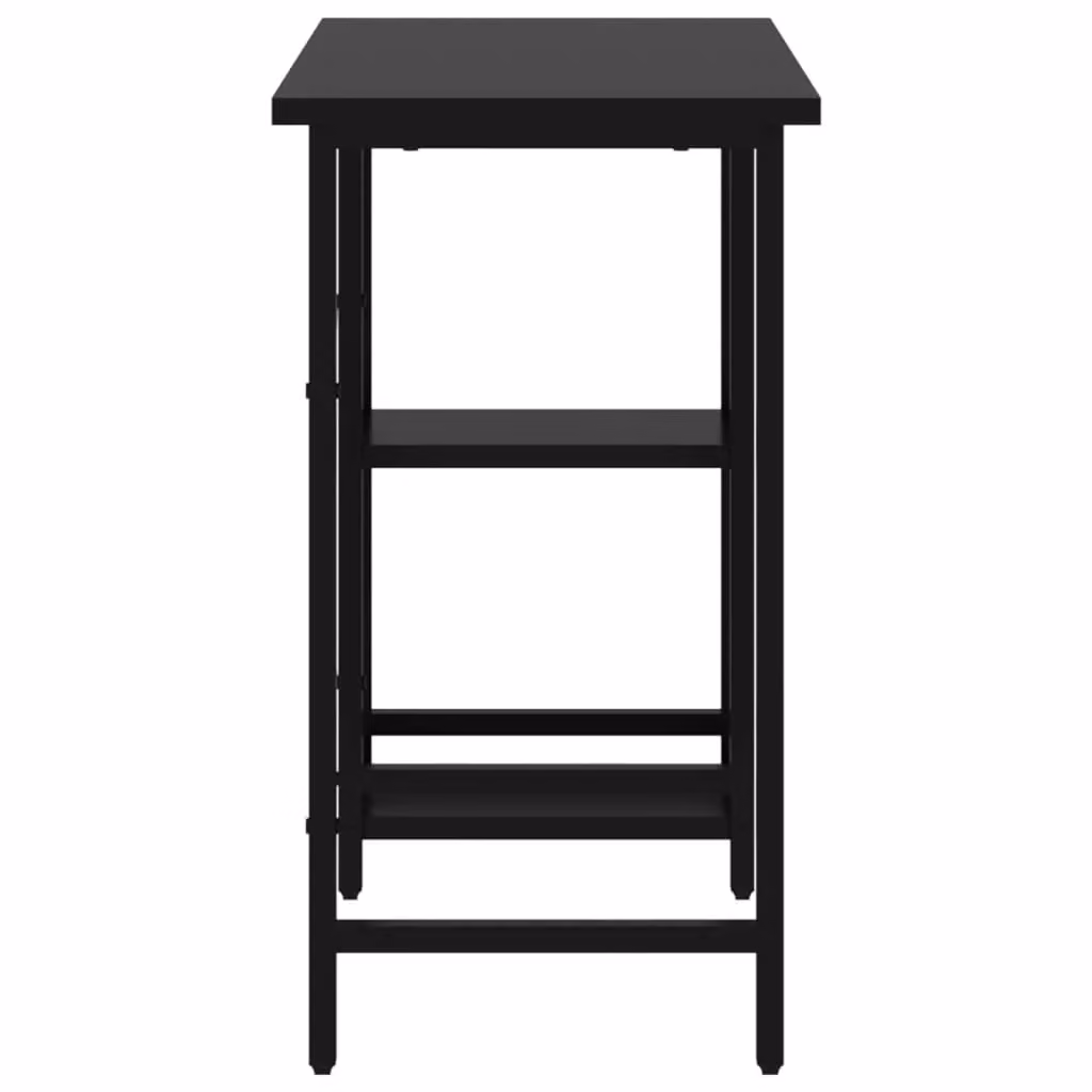 Berkfield Home Computer Desk in Black, W/D/H: 80 x 40 x 72 cm – 3