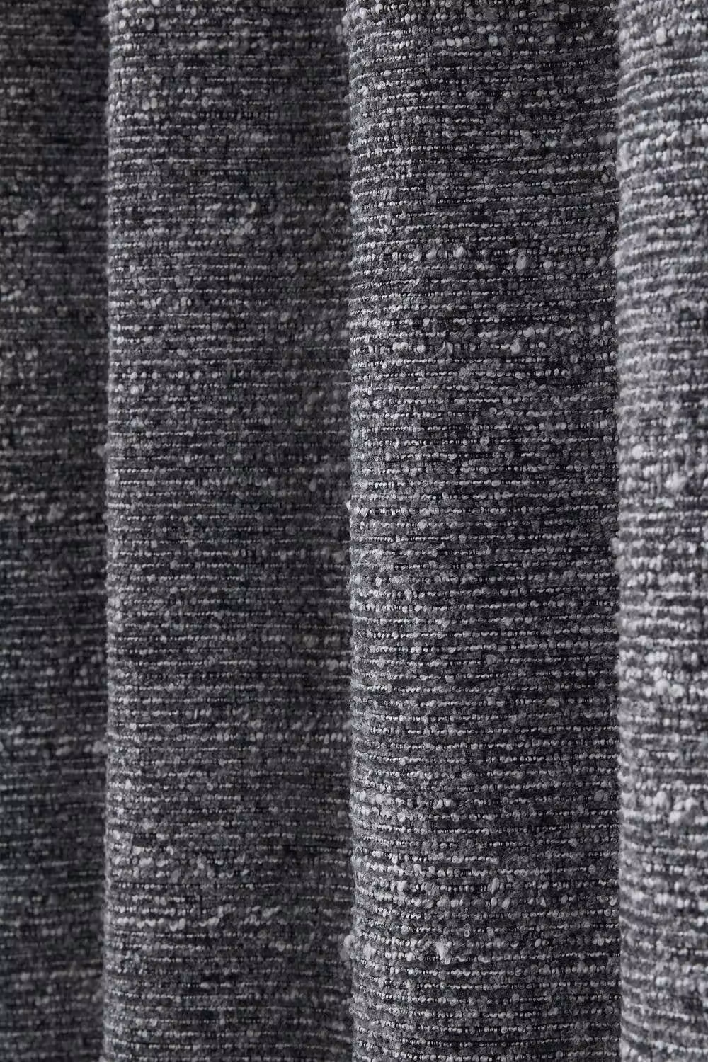 Catherine Lansfield Chunky Boucle Lined Eyelet Curtains in Grey, Width: 117 cm, Drop: 183 cm – 2