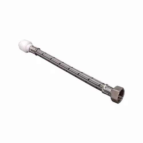 FloPlast FloFit+ 15mm x 1/2 inch x 300mm Silver Tap Connector