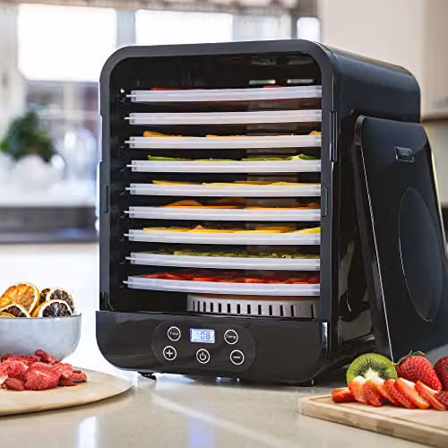 Cooks Professional 500W Food Dehydrator in Black with 9 Trays, Digital Display and Timer – 2