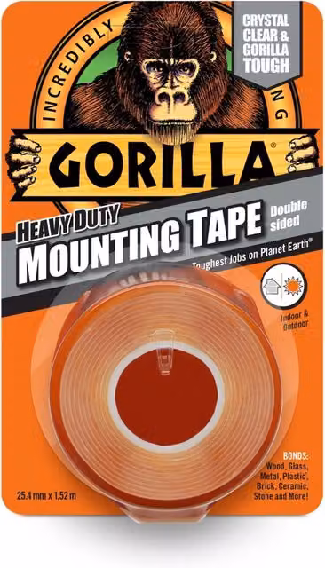 Gorilla Heavy Duty Mounting Tape, Transparent