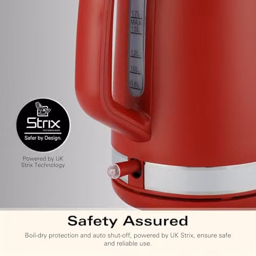 Hamilton Beach Ella Electric Kettle, 1.7 l, Red – 7