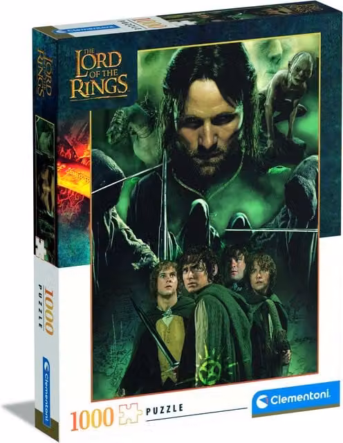 Clementoni The Lord Of The Rings 1000 Piece Jigsaw Puzzle, Multicolour and Grey