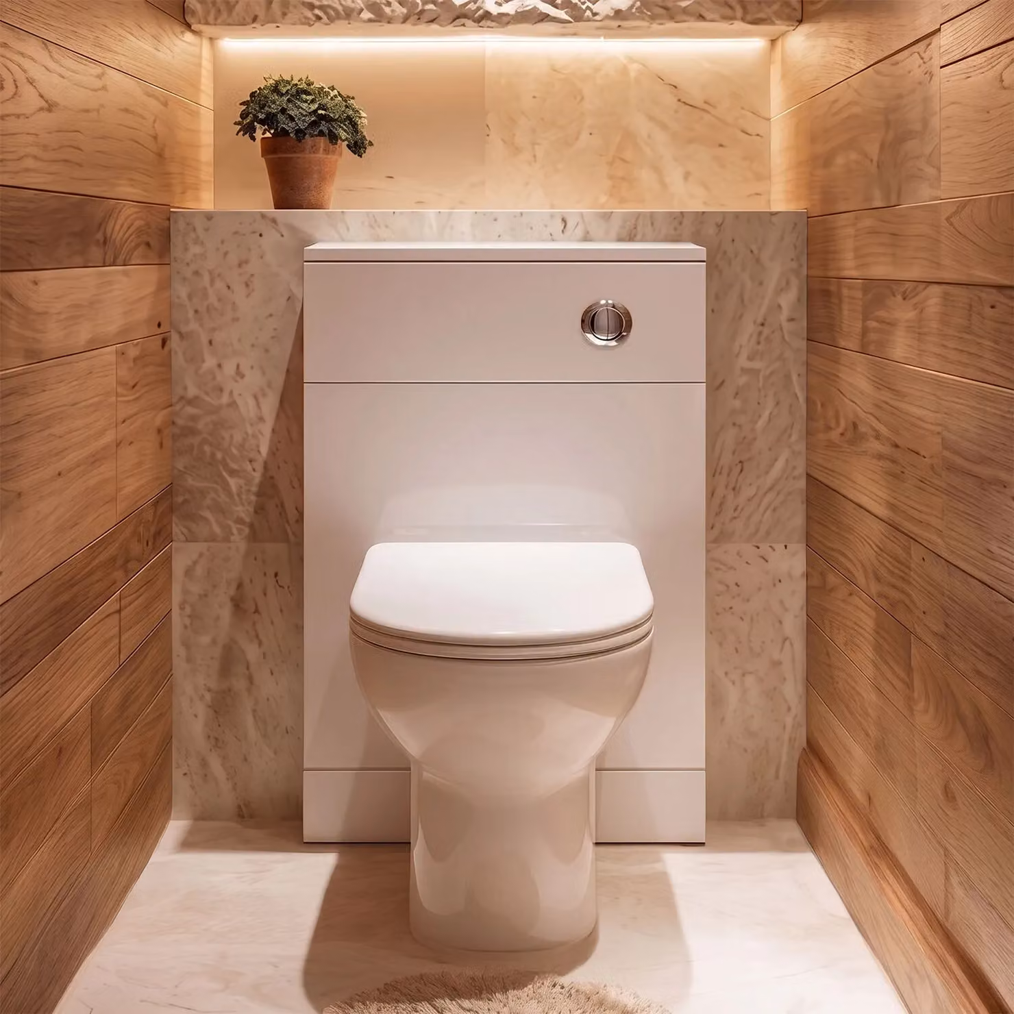 Balterley Gloss White Freestanding Modern WC Unit – 2