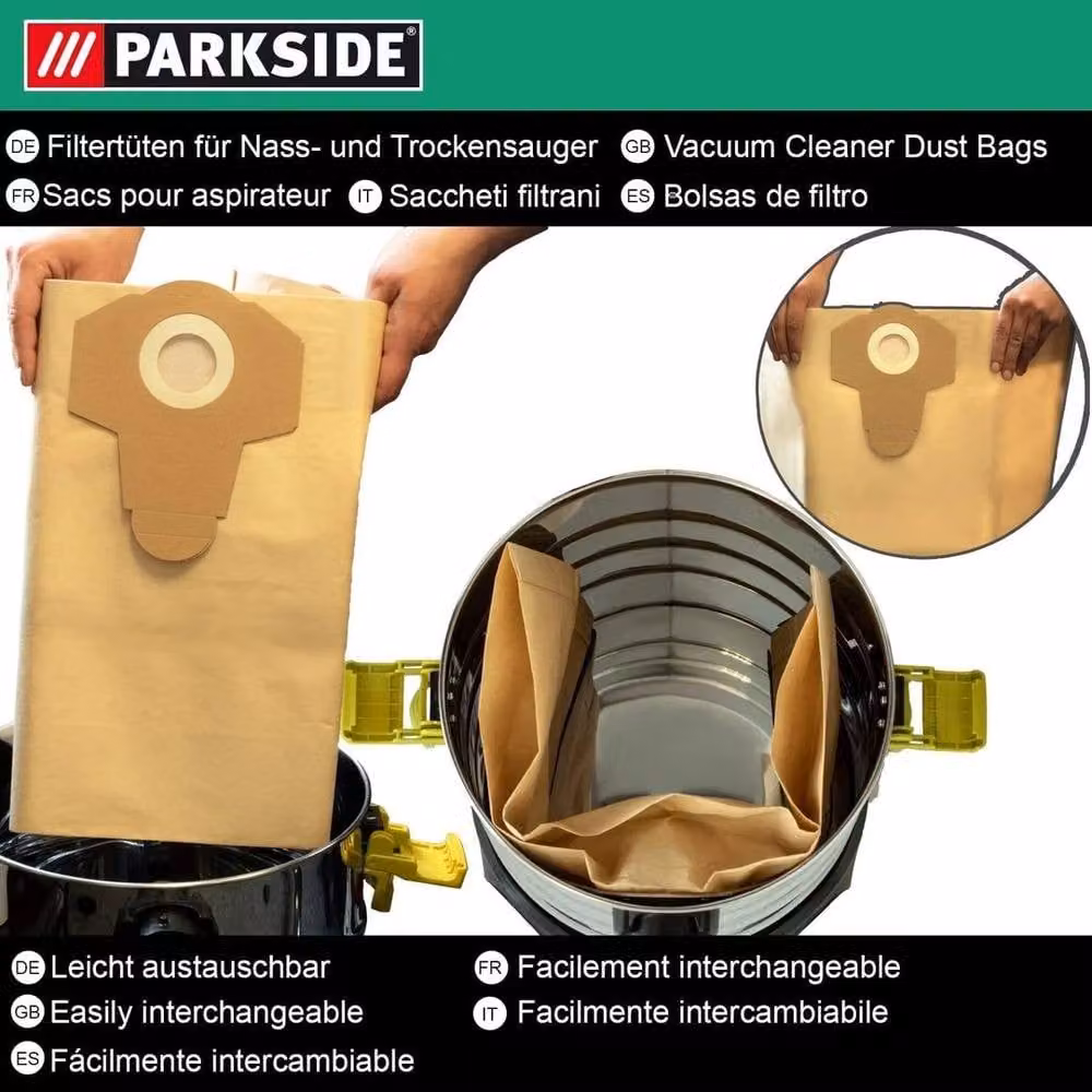SPETLEK Heavy Duty Replacement Vacuum Dust Bags in Beige – 3