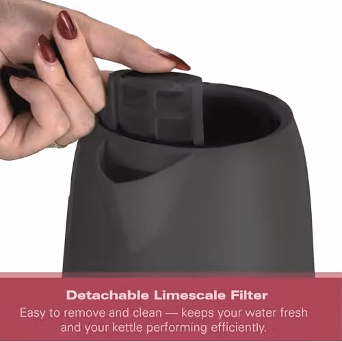 Hamilton Beach Miami Electric Kettle, 1.7 l, Charcoal Grey – 3