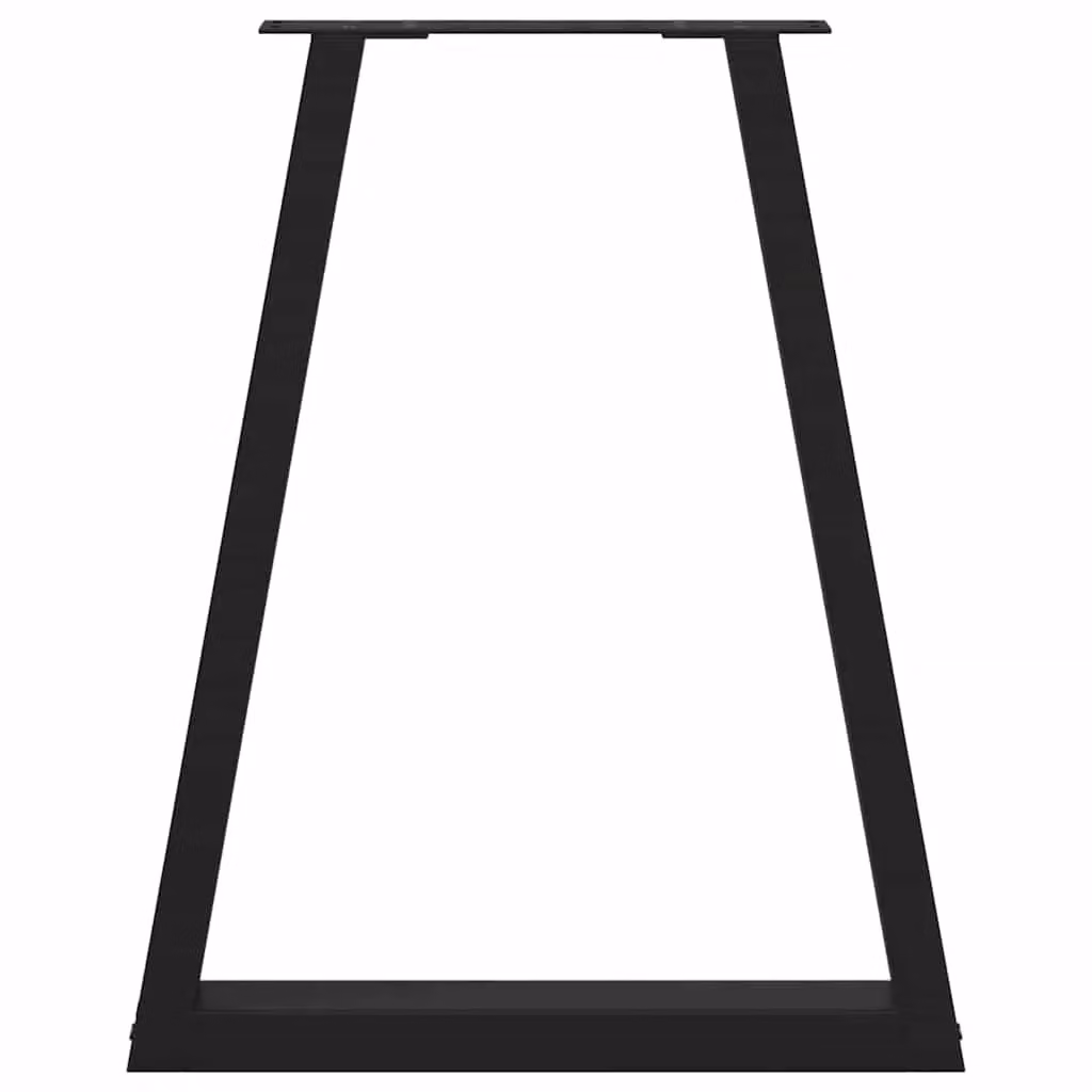 Berkfield Home V-Shape Coffee Table Legs, 2 Piece Set, Black Matt Steel, W: 50 cm, H: 72.5 cm – 4