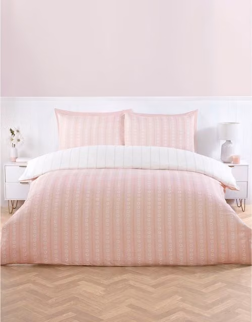 My Home Florie Floral Duvet Cover Set, Pink, 140 x 200 cm