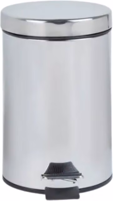 Marco Paul 3L Small Stainless Steel Pedal Bin with Removable Inner Bucket, Silver