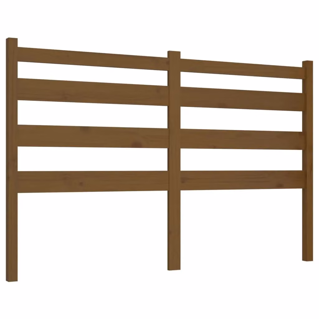 Berkfield Home Rustic Solid Wood Pine Bed Headboard in Honey Brown, W: 206 cm, D: 4 cm, H: 100 cm – 2