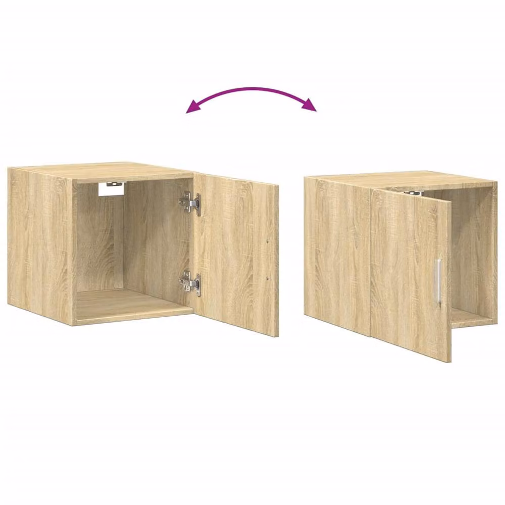 Berkfield Home Sonoma Oak Wall Cabinet in Brown, W/D/H: 40 x 42.5 x 40 cm – 2