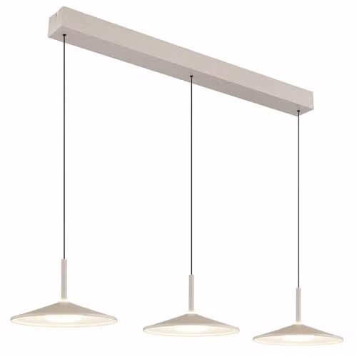 Netlighting Lampone Bar Pendant Ceiling Light by Globo Lighting, Beige, W/D/H: 150 x 25 x 25 cm