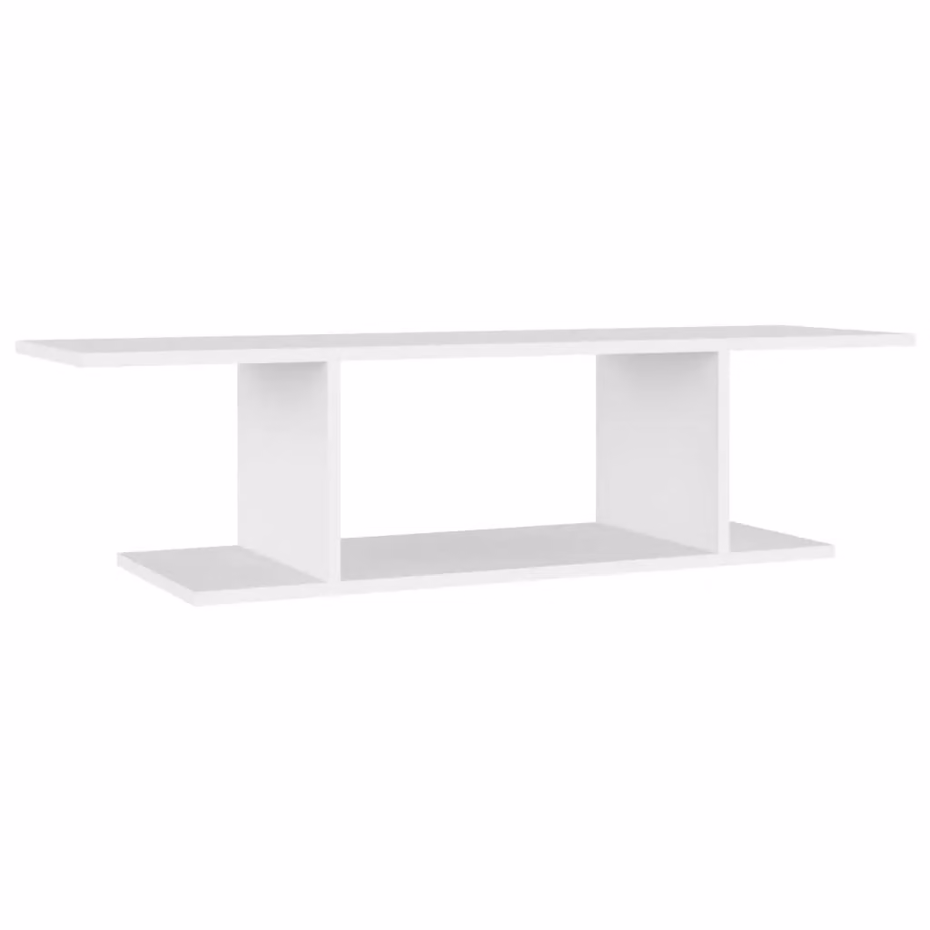Berkfield Home Wall Mounted TV Cabinet in White, W/D/H: 103 x 30 x 26.5 cm – 2