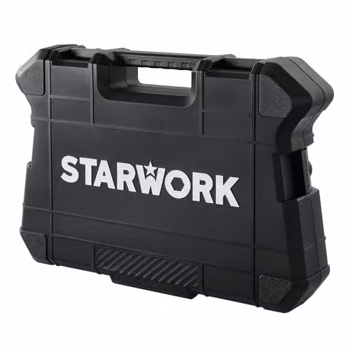 STARWORK True Mechanic 314-Piece Professional Metric Mechanics and Socket Tool Set in Black Chrome Vanadium Steel – 6