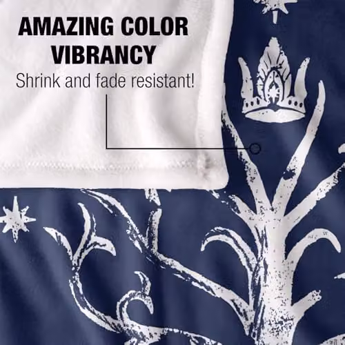 LOGOVISION Lord of the Rings Return of the King Tree of Gondor Super Soft Silky Touch Fleece Throw Blanket, Multicolour, W: 127 cm, D: 152 cm – 3