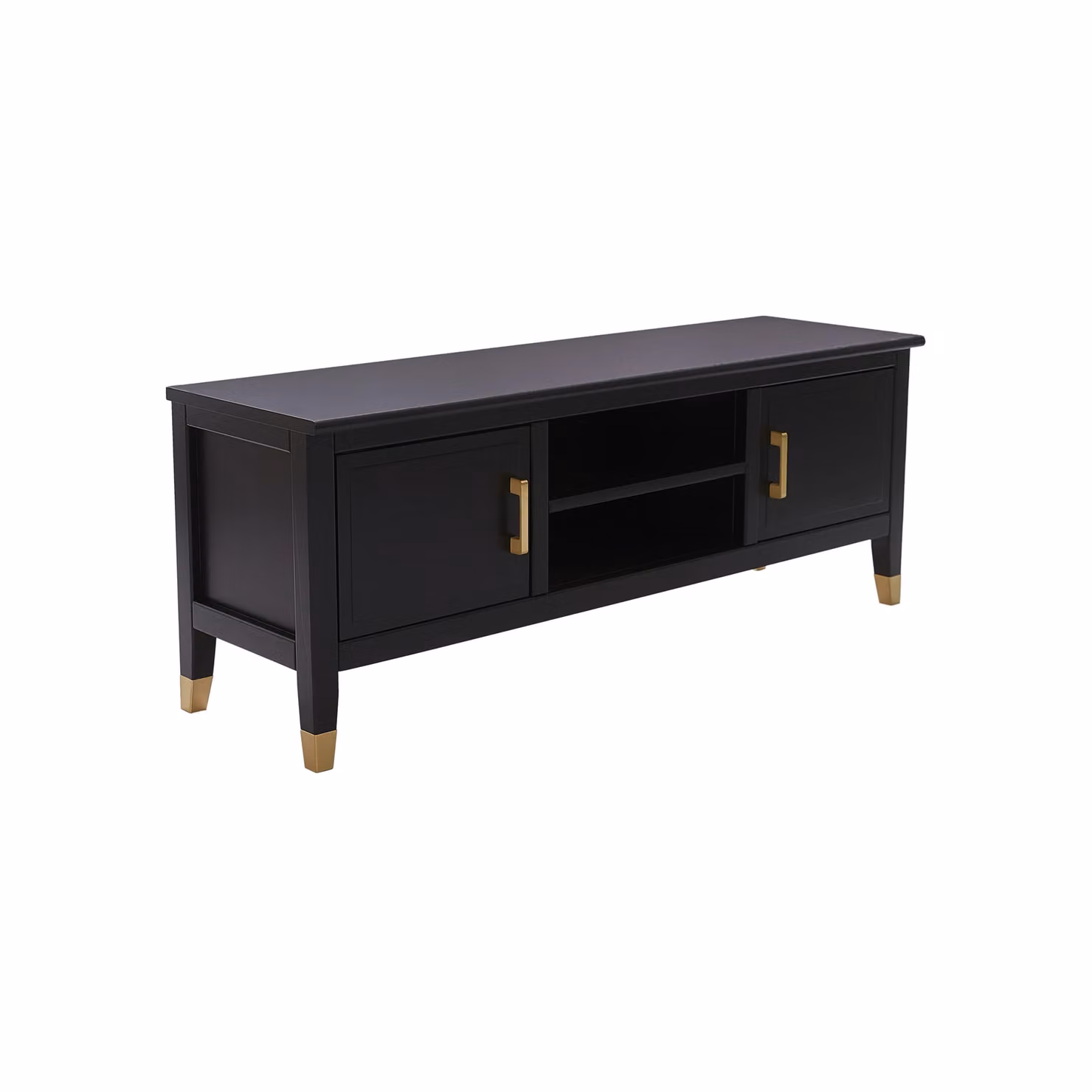 Cabinet Bits Palazzi 2 Door TV Unit in Black, H 45 x W 120 x D 35 cm – 2