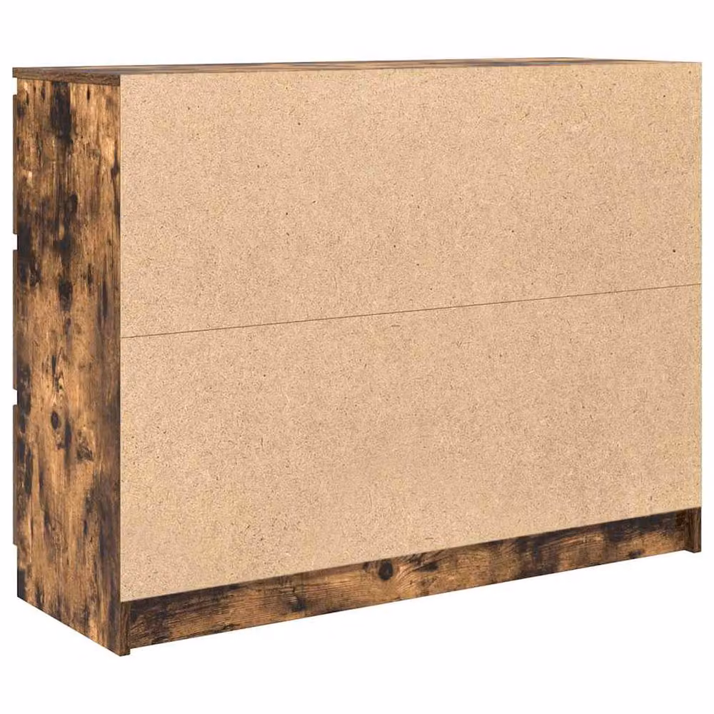Berkfield Home Smoked Oak Sideboard in Brown, W/D/H: 100 x 35 x 76 cm – 4