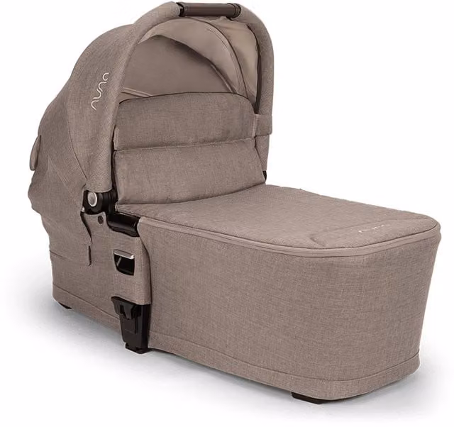 Nuna MIXX Next Carrycot in Grey Textile with Cotton and Rain Cover Included