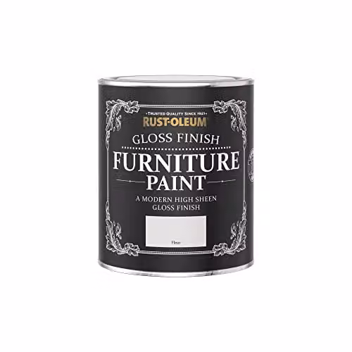 Rust-Oleum Fleur Grey Gloss Furniture and Skirting Board Paint, 750ml – 2
