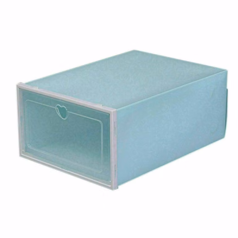 FORGEVIO 20-Piece Green Plastic Shoe Box Set for Adults