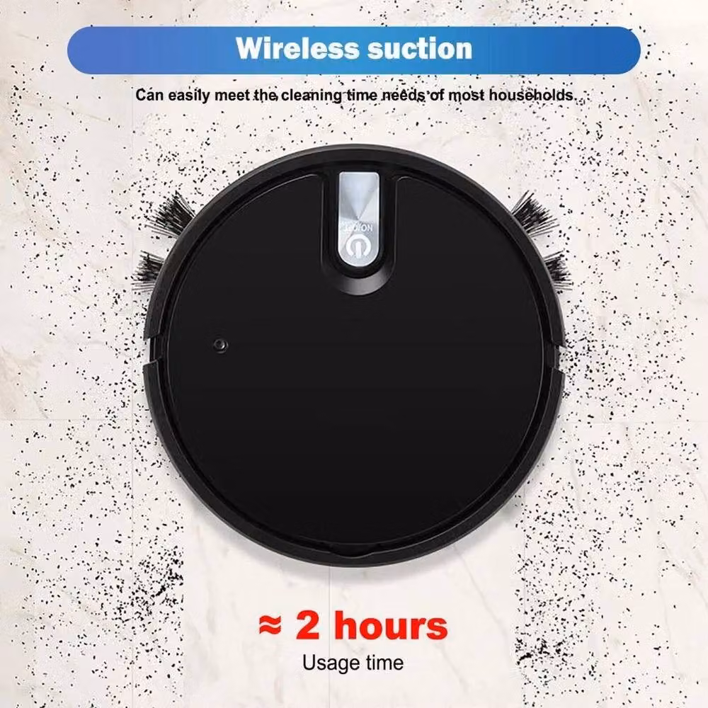 FLAVORA 5 in 1 Hybrid Robot Vacuum and Mop, 1800Pa Suction, Black, W x D: 100 x 100 cm – 7
