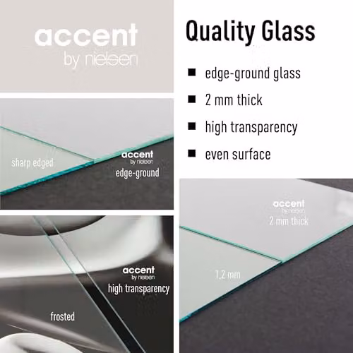 Nielsen Design Velino Rectangular Picture Frame in Black with Glass Front and Abstract Geometric Poster Print, W: 30 cm, H: 40 cm – 5