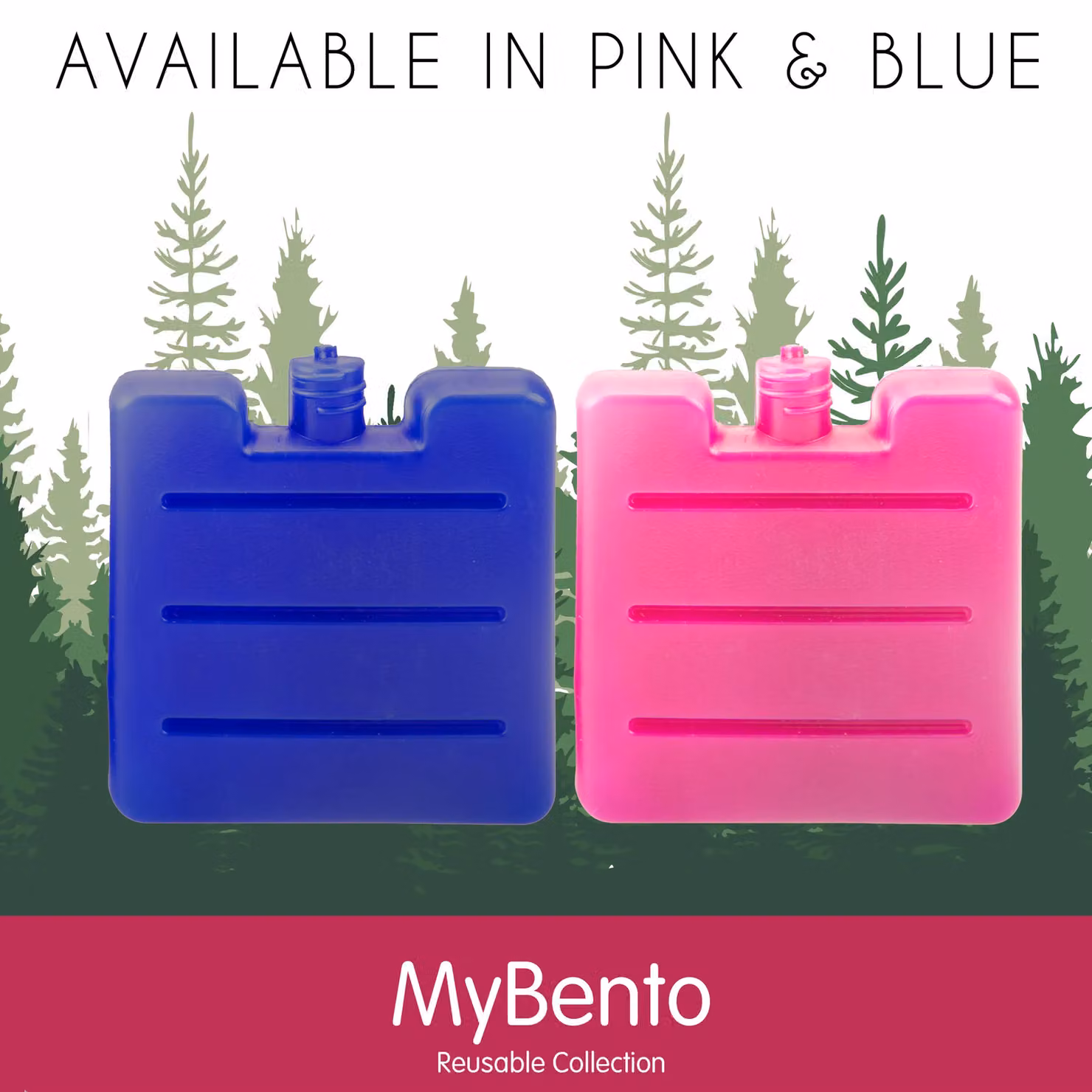 PMS Cooler Ice Block Food Storage Cool Pack, 3 Pack, Pink – 2