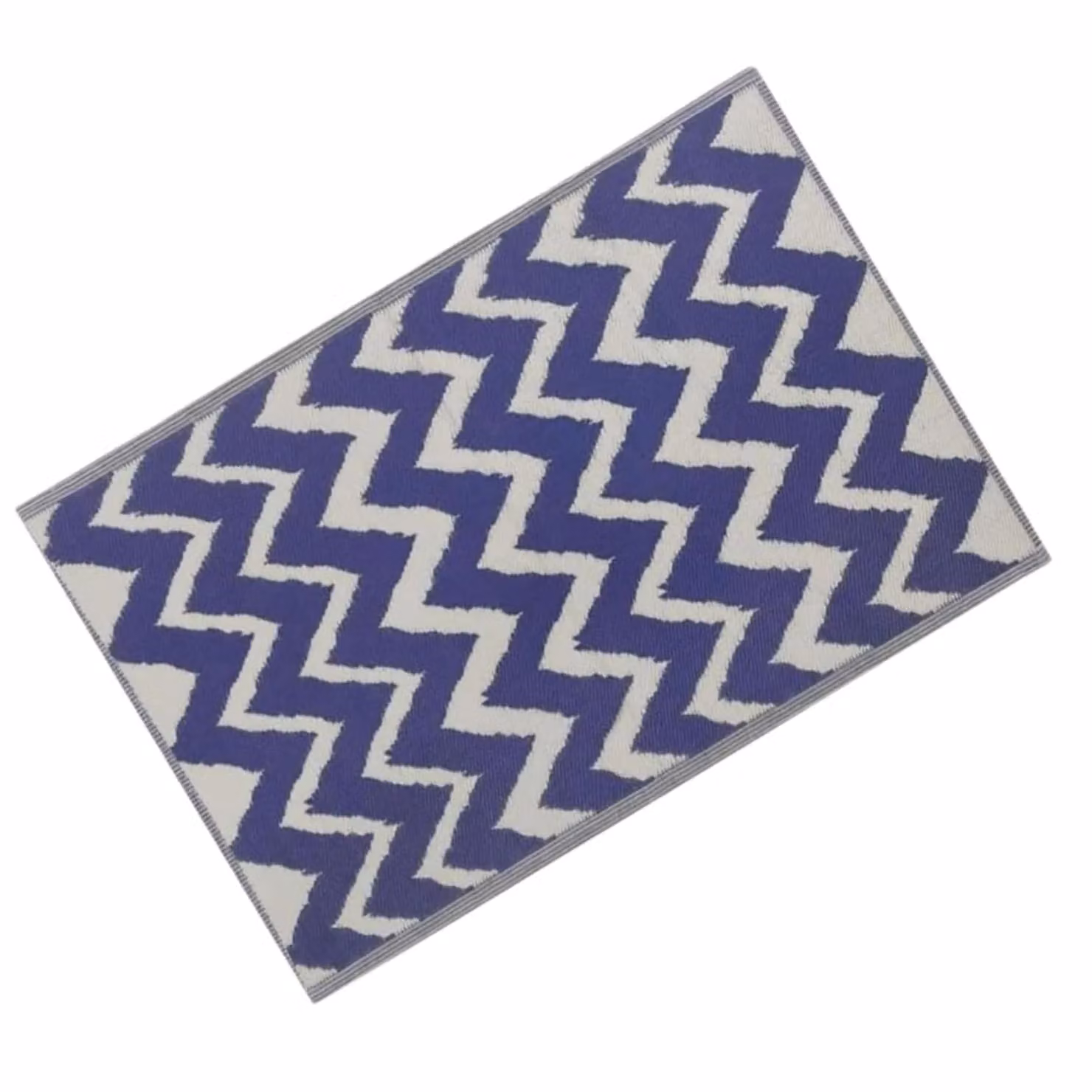 Marco Paul Wave Blue and White Patterned Outdoor Rug, W/D/H: 180 x 120 x 1 cm – 2