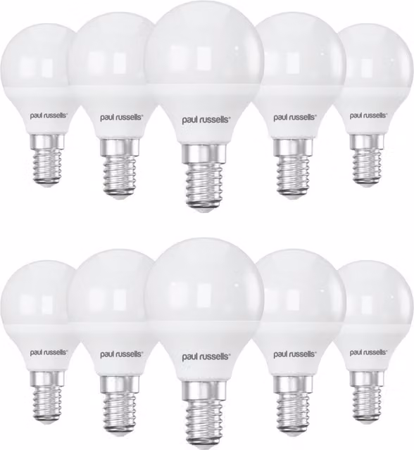 Paul Russells 5.5W Dimmable LED Golf Bulb, E14, 470lm, 2700K Warm White