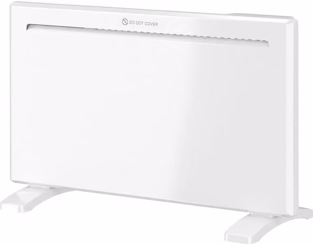 HOMCOM Smart Convector Panel Heater, 1500W Electric Wall Mounted or Freestanding Heater with WiFi App Control and Weekly Timer, White – 1