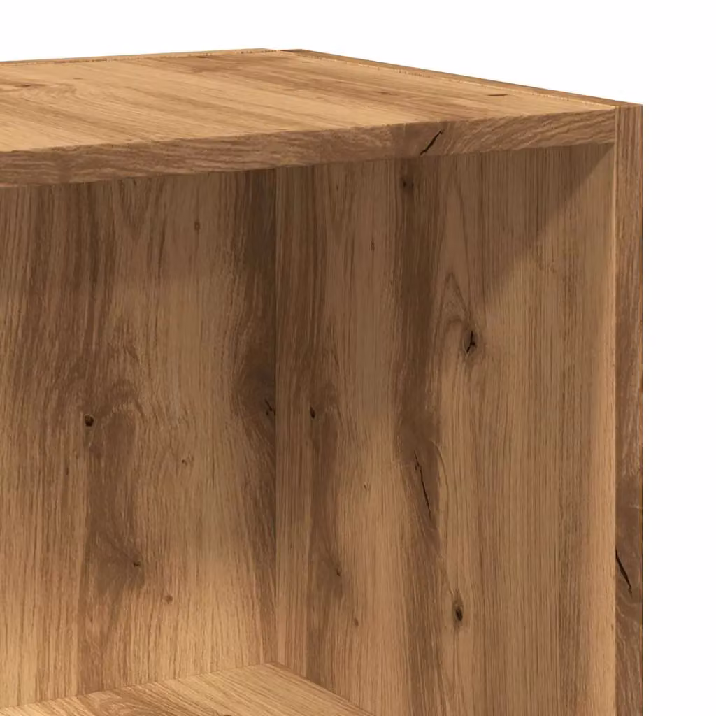 Berkfield Home Artisan Oak Corner Cabinet in Brown, W/D/H: 33 x 33 x 132 cm – 3