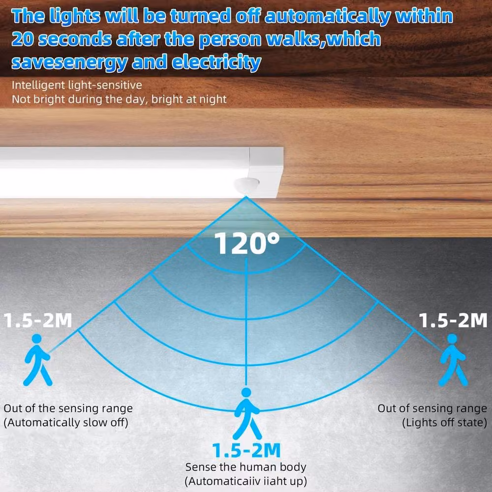 NESTLUNE Wireless Motion Sensor Closet Light in White, 50 cm – 2