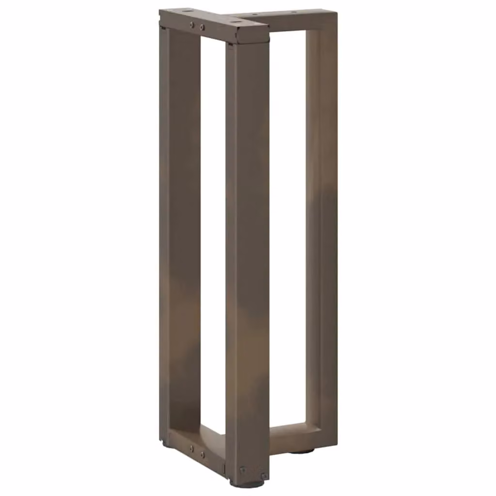 Berkfield Home T-Shaped Console Table Legs, 2 Pieces, Black Matt Steel, W: 38 cm, D: 25 cm, H: 72-73 cm – 3